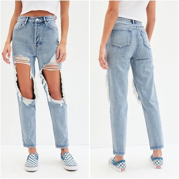 PacSun Distressed Ultra High Waisted Slim Fit Jeans - Picture 16 of 16